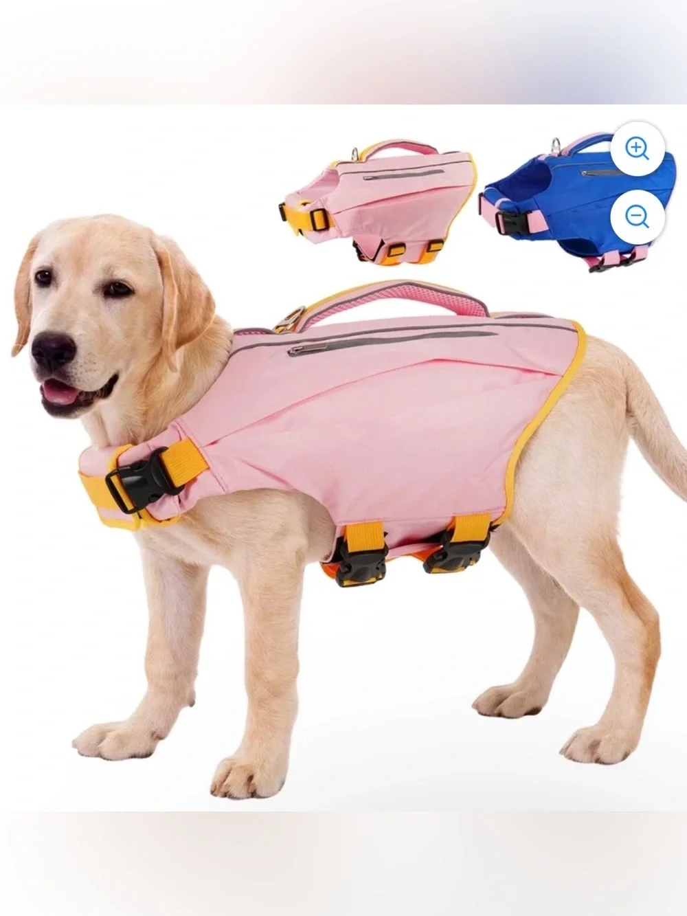 NWT, Kuoser Dog‎ Life Jacket, Small, Pink and Orange I7